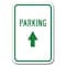 Signmission Parking W/ Up Arrow 12inx18in Heavy Gauge Alum Signs, 18" L, 12" H, A-1218 Parking Lot Signs - Up A-1218 Parking Lot Signs - Up - alternate 1